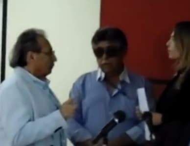 VÍDEOS: Deputado José Adécio se chateia por não ser convidado para mesa de autoridades durante diplomação; juíza explica ocorrido