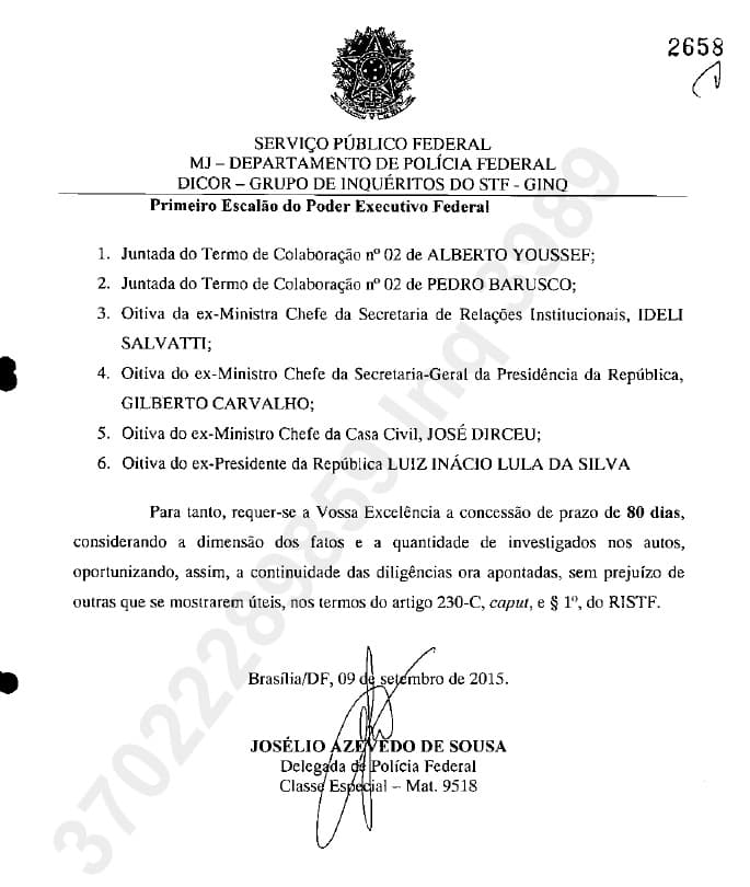 PF apreendeu em apartamento de Lula documentos de sítio em Atibaia