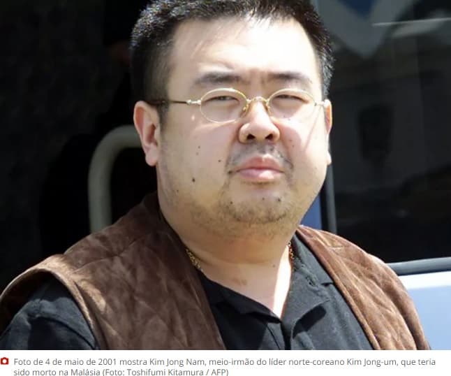 Meio-irmão do líder norte-coreano Kim Jong-un é morto na Malásia, diz imprensa