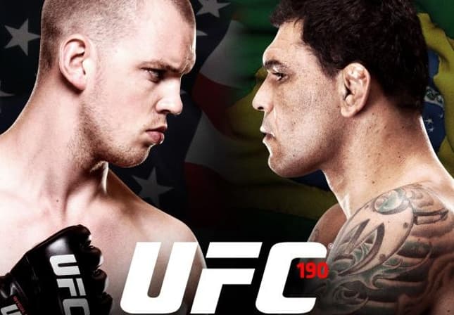 FOTO: Minotauro enfrenta gigante holandês de 2,13m no UFC 190