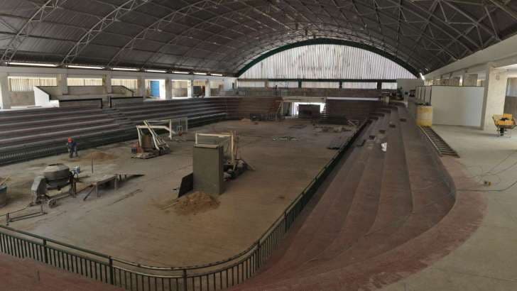 Em reforma desde 2013, Palácio dos Esportes está fechado por tempo indeterminado