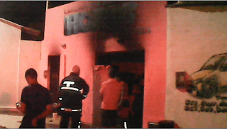 FOTO: Botijão de gás explode em inauguração de pizzaria em São Gonçalo do Amarante