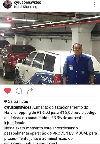 Procon Estadual realiza operação após shopping na Zona Sul de Natal aumentar valor do estacionamento