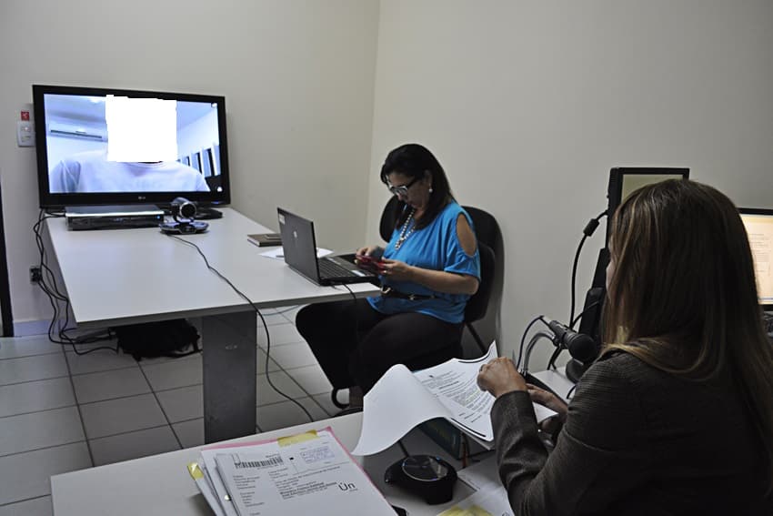 Sistema de videoconferências do TJRN traz segurança e economia para audiências criminais