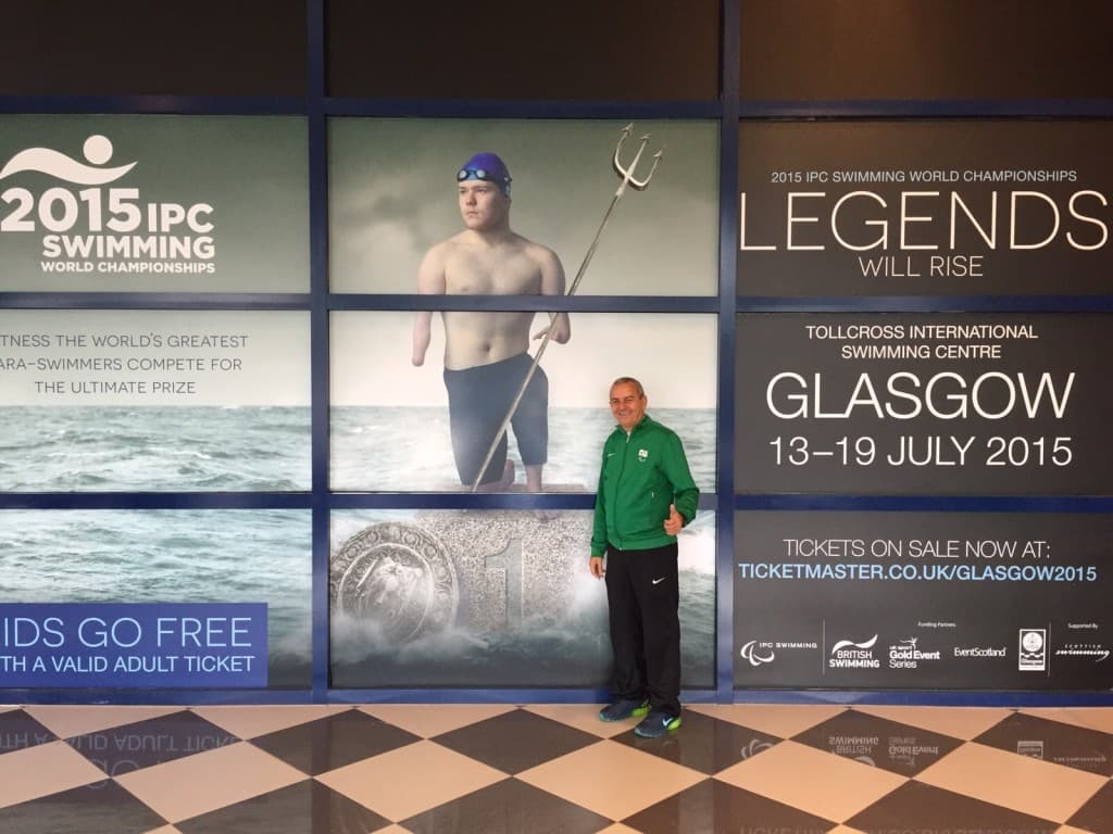 Roberto Vital participa do Mundial de Natação Paralímpica na Escócia como médico da Seleção Brasileira
