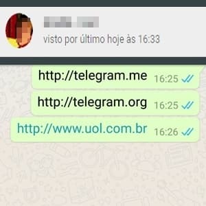 Como possível boicote, WhatsApp bloqueia links e referências ao Telegram