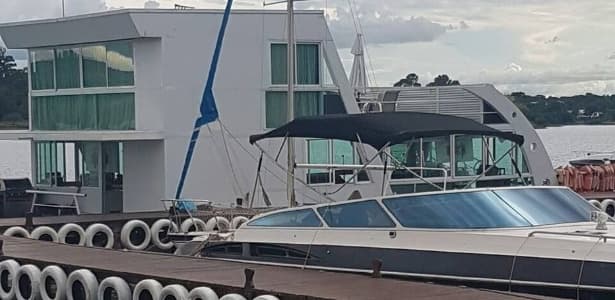 Ministro licenciado da Justiça, Alexandre de Moraes, indicado ao STF, passa por ‘sabatina informal' em barco de senador