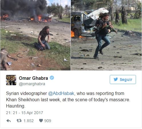 (FOTOS): Imagens(fortes) de fotógrafo sírio resgatando crianças feridas em explosão comovem a internet