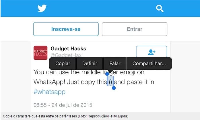 WhatsApp tem emoji do dedo do meio ‘escondido' no iPhone; saiba liberar