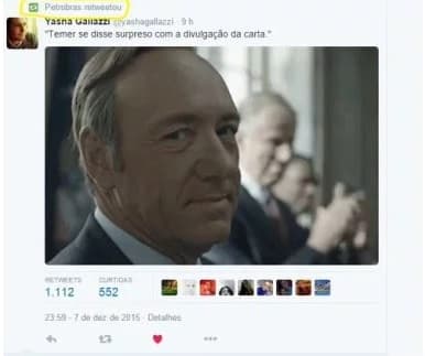 Petrobras dá “RT” em piada com Temer, mas apaga quando vê que a gozação era com a Dilma