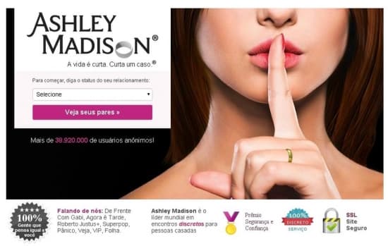 Hackers revelam dados de milhões de clientes de site de infidelidade