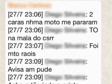 Músico raptado em João Pessoa é achado após pedir socorro pelo WhatsApp