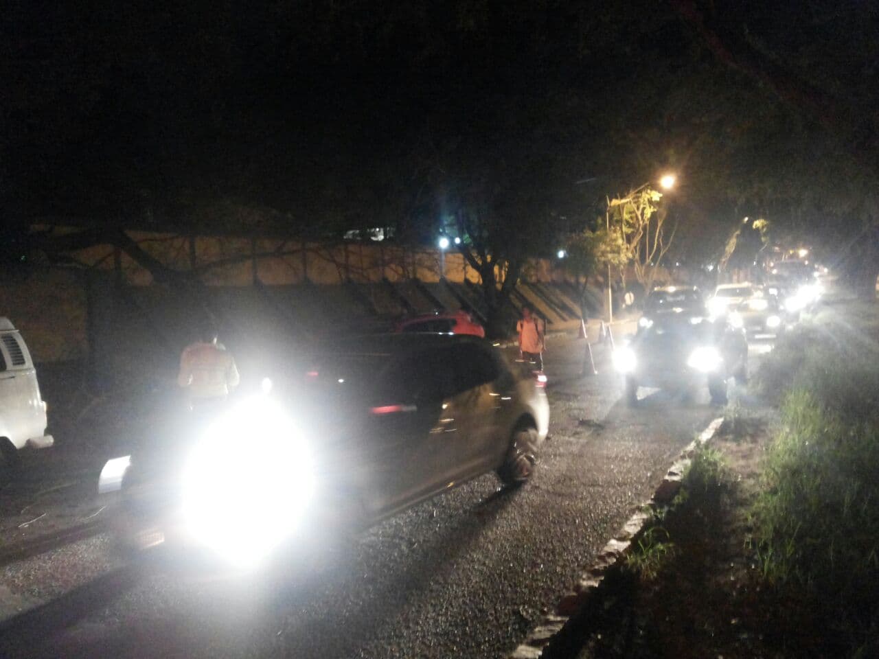 FOTO: Árvore tombou sobre carro na av. Bernardo Vieira, em frente ao IFRN
