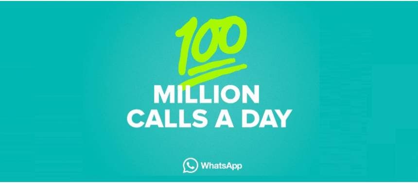 TELEFÔNICAS PIRAM: WhatsApp tem 100 milhões de chamadas de voz por dia