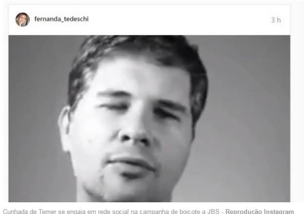 Irmã de Marcela Temer adere à campanha de boicote a JBS nas redes sociais