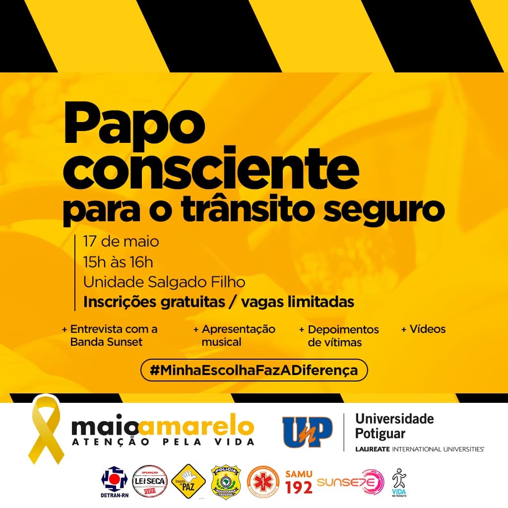 Detran e UnP promovem roda de conversa sobre Trânsito Seguro