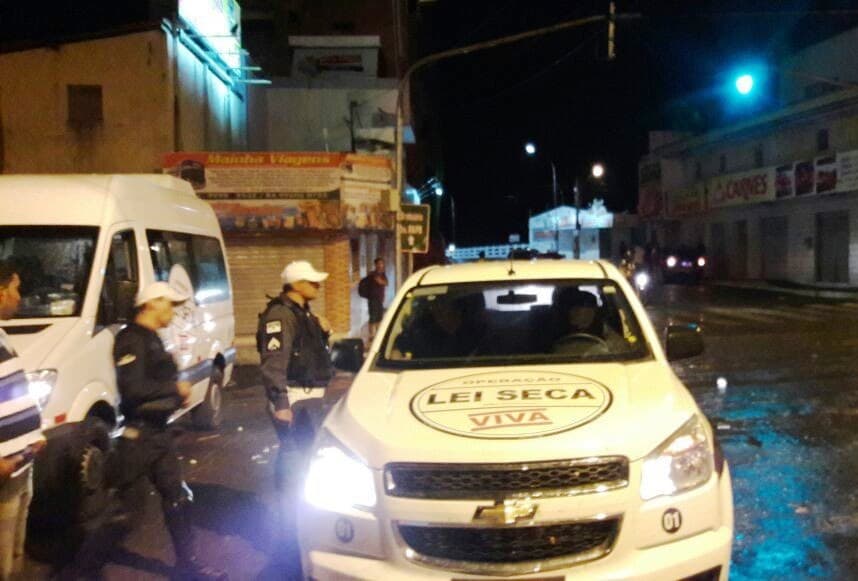 Operação Lei Seca fiscaliza condutores de Santa Cruz, Caicó e Parnamirim