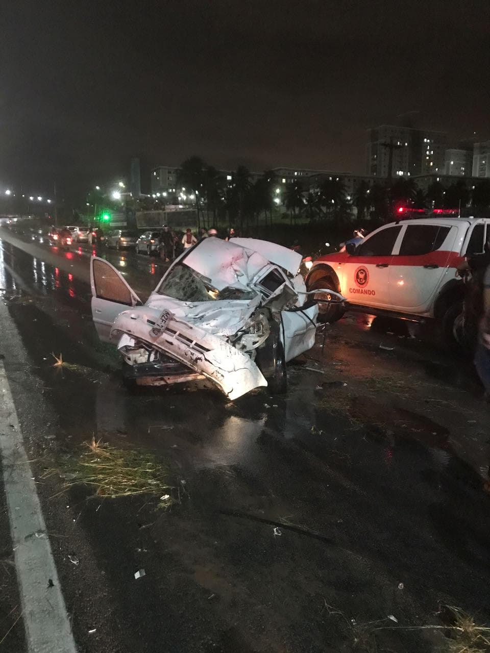 FOTOS: acidente grave na BR 101 no sentido Natal/Parnamirim deixa um morto e dois feridos