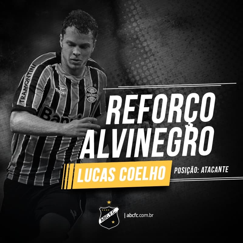 ABC anuncia atacante do Grêmio, e convoca 20 jogadores para o jogo contra o Boa em MG nesta sexta