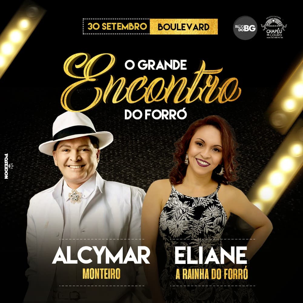 ALCYMAR MONTEIRO E ELIANE - 30/09 no BOULEVARD: 40 mesas vendidas no 1º dia de vendas