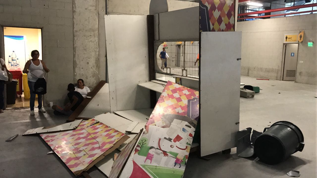 Veja FOTOS da depredação na Arena das Dunas feita por alguns torcedores após o jogo