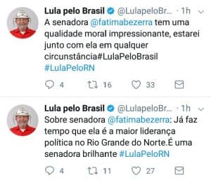 ‘Fátima Bezerra é a maior liderança política do RN', diz Lula