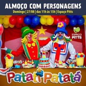Espaço Pitts terá programação especial para as crianças neste domingo