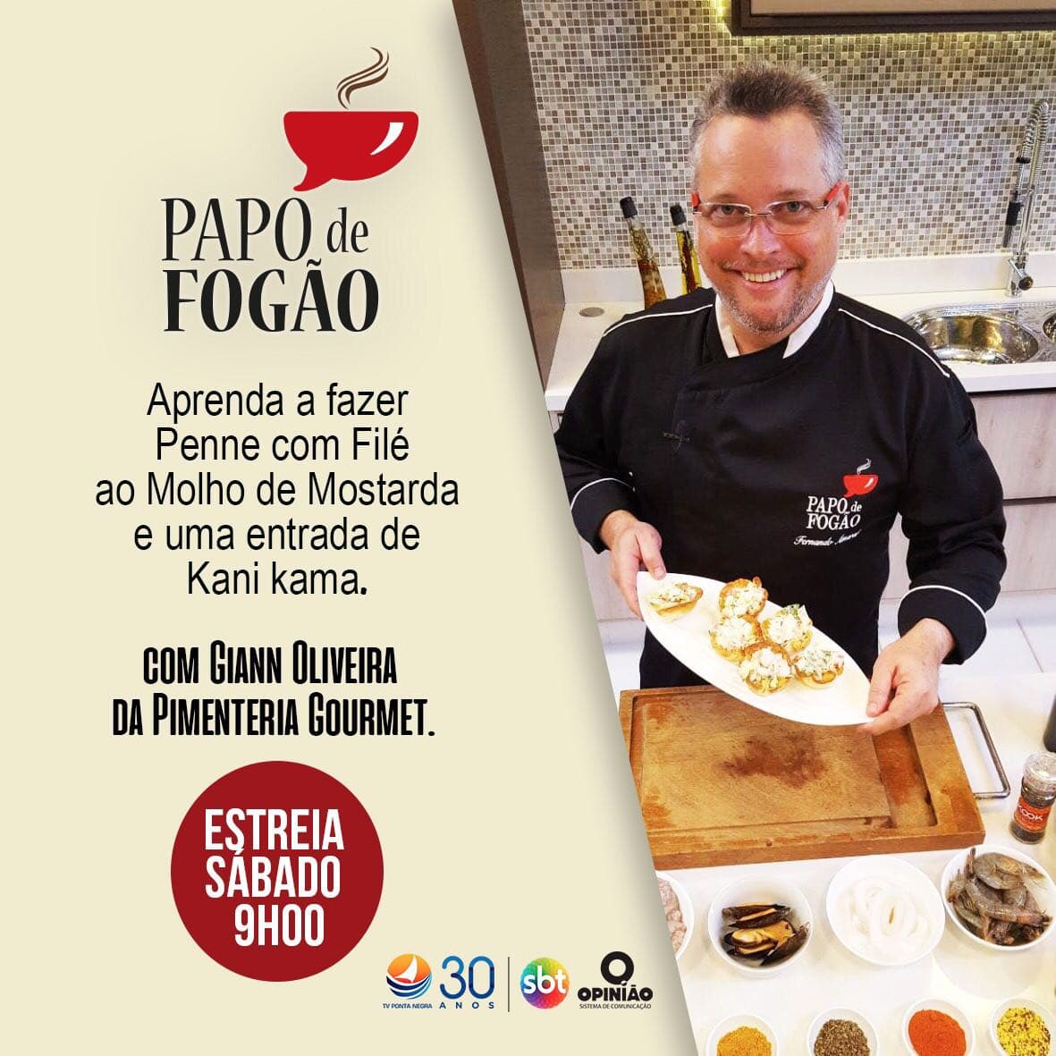 GASTRONOMIA: PAPO de FOGÃO volta neste sábado pela Ponta Negra
