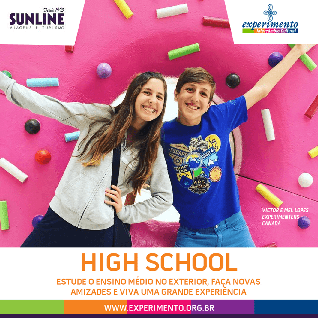 Experimento Natal abre inscrições para o HIGH SCHOOL no Exterior