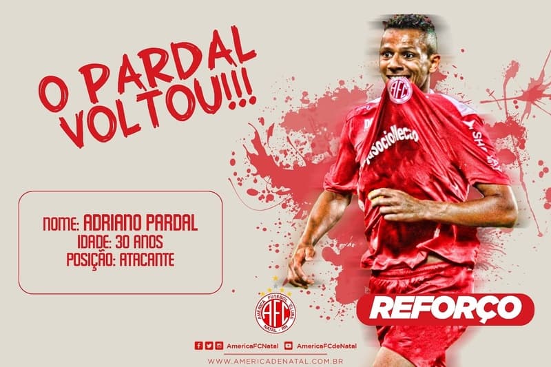 Adriano Pardal está de volta ao América