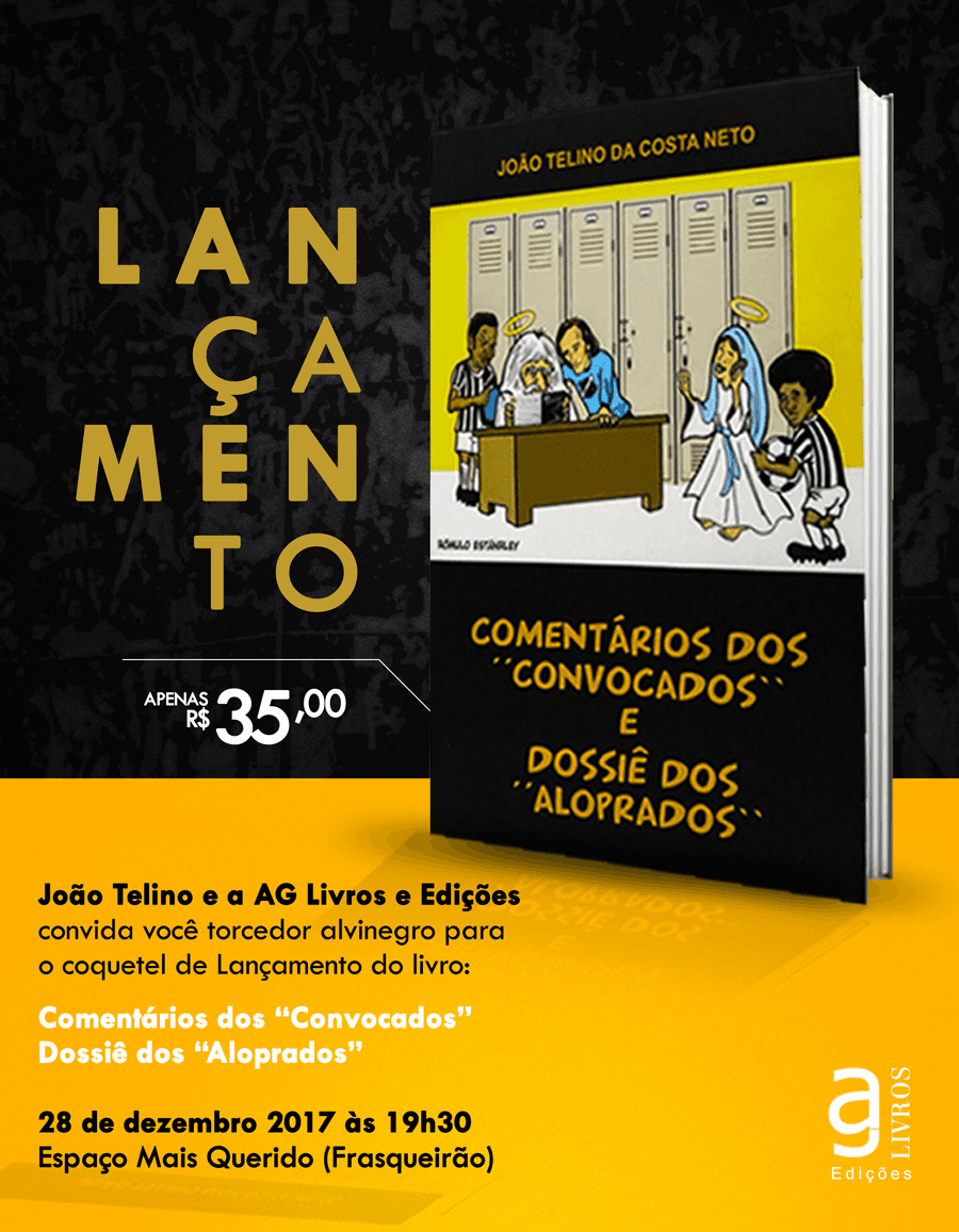 Ex-jogador João Telino lança livro nesta quinta-feira, no Frasqueirão