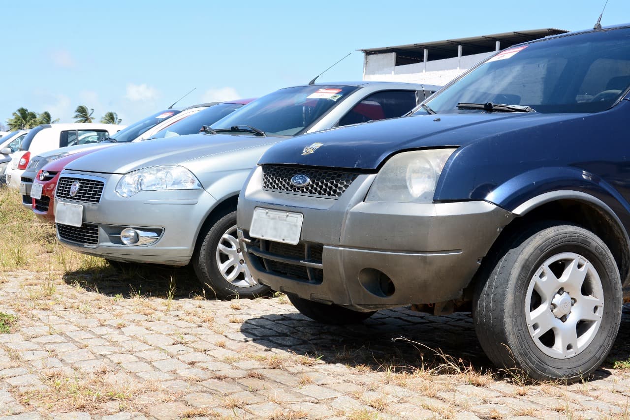 Detran vai leiloar 262 lotes de veículos em fevereiro