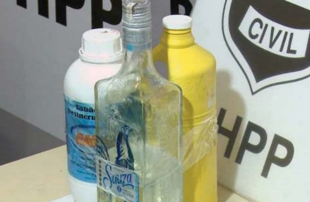 FOTO: Soda cáustica é vendida como tequila em bar no PR e três clientes são internados