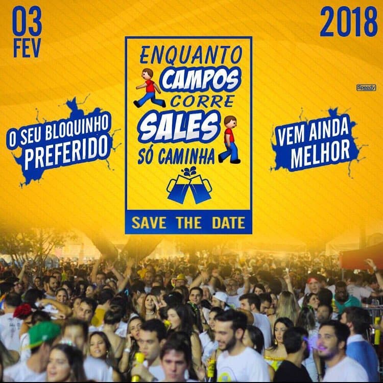Bloco "Enquanto Campos Corre, Sales Só Caminha" agita as ruas de Natal neste sábado