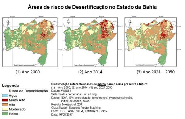 O estado da Bahia corre risco de virar um deserto, sugere estudo