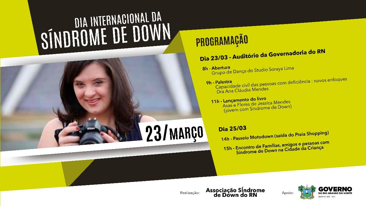 Eventos celebram Semana Internacional da Síndrome de Down no RN; veja programação