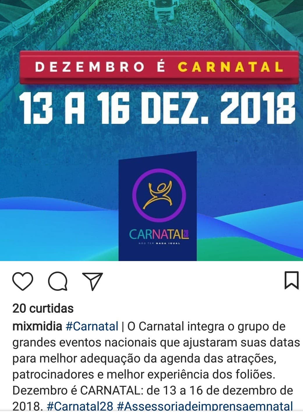 Para se adaptar às agendas das principais atrações, Carnatal muda de data a partir de 2018