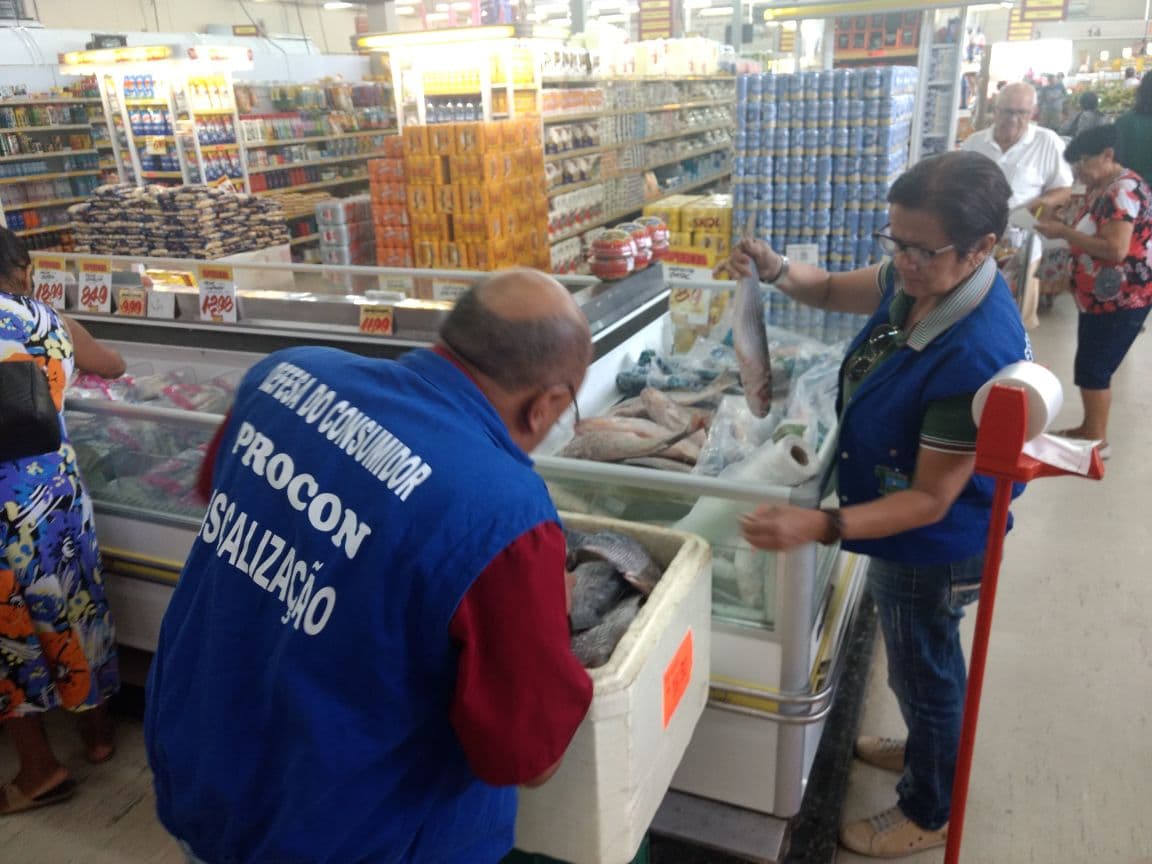 Procon estadual encontra irregularidades em pescados durante Operação Páscoa