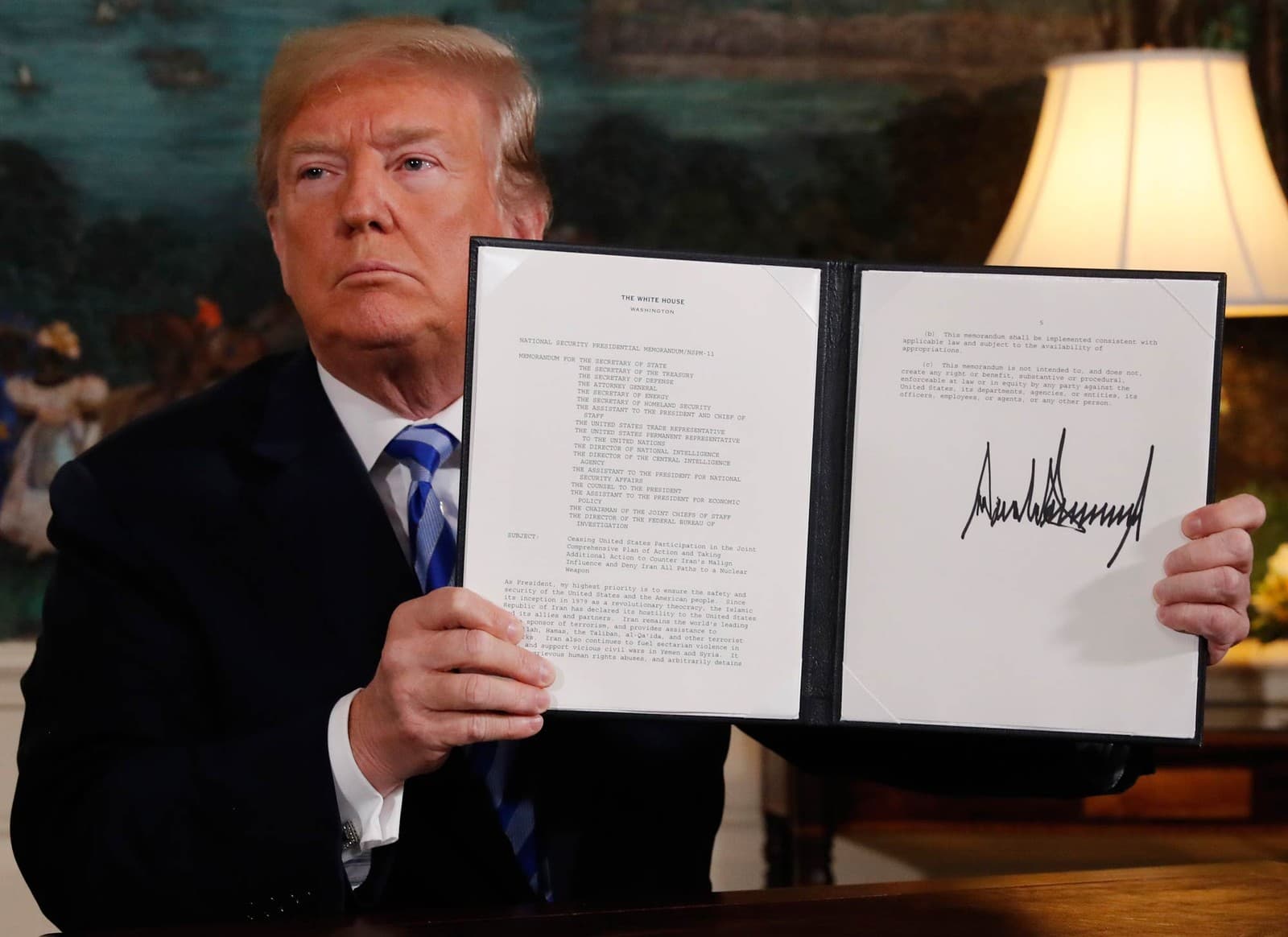 "PATROCINAR TERROR": Trump anuncia retirada dos EUA de acordo nuclear com o Irã