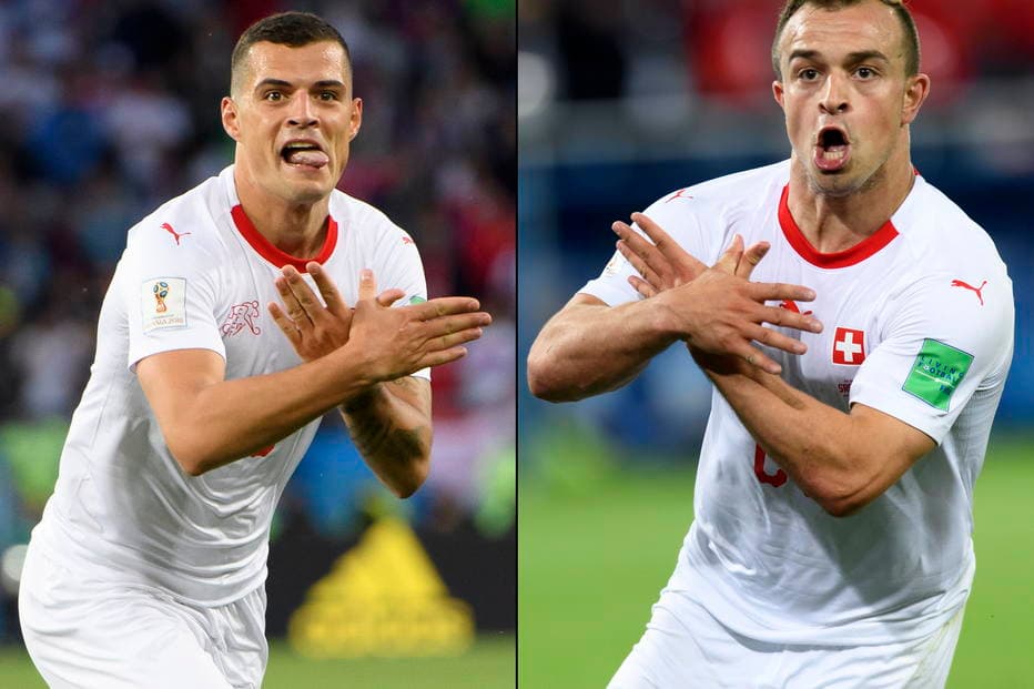 Xhaka e Shaqiri são investigados pela Fifa por comemorações polêmicas