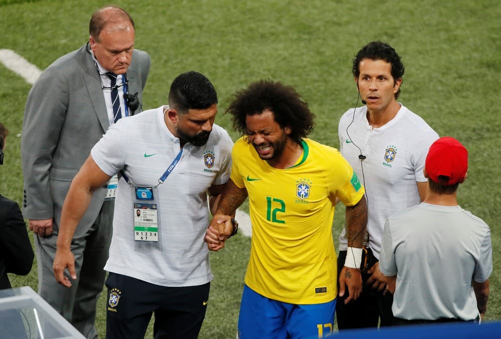 Marcelo melhora e tem chance de atuar contra o México na 2ª