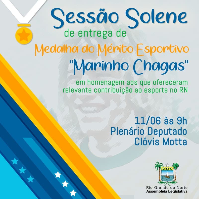 Assembleia entrega Medalha Marinho Chagas a dez personalidades do RN nesta segunda e sedia exposição sobre Copa do Mundo