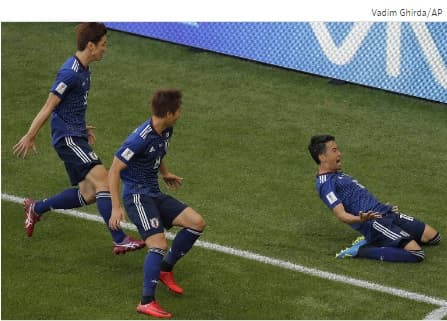 Japão joga com personalidade e bate a Colômbia