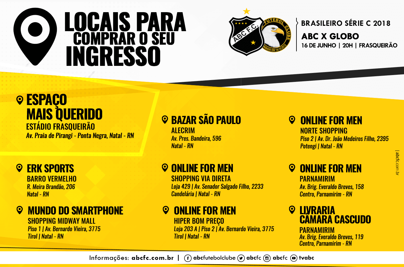 SÉRIE C: Diretoria mantém promoção de ingressos para ABC x Globo