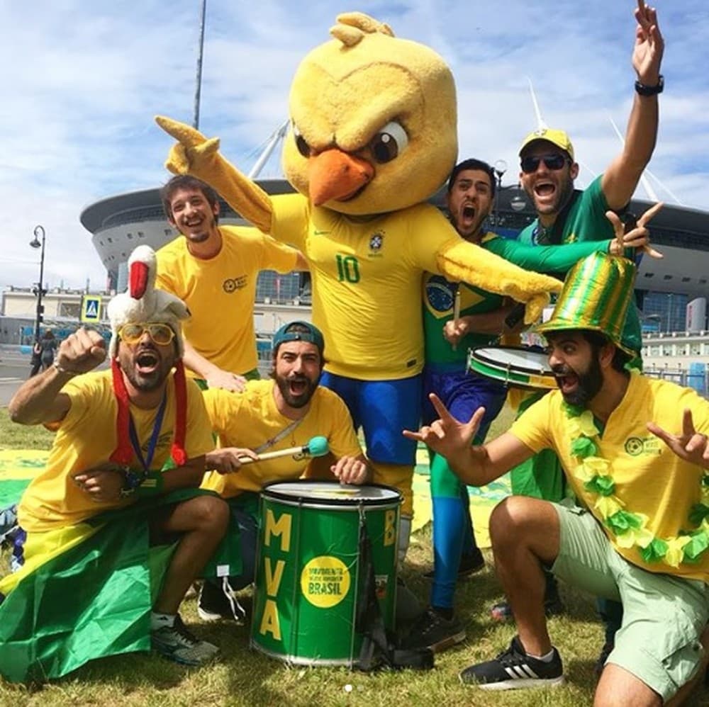 Hit ‘Brasil olê, olê, olê' cai no gosto até dos jogadores na Rússia