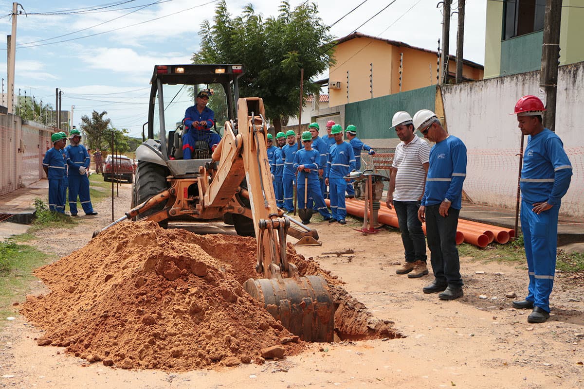 Governo inicia obras para sanear 100% de Parnamirim