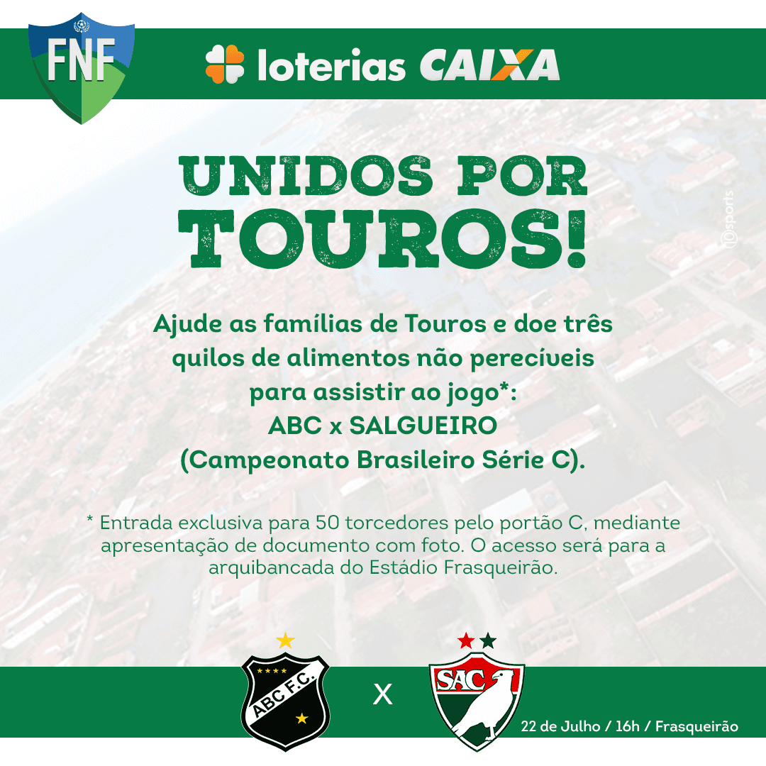 FNF e Loterias Caixa se unem ao ABC em campanha para auxílio de vítimas de enchente em Touros