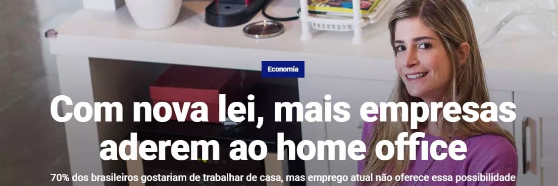 Com nova lei, mais empresas aderem ao home office