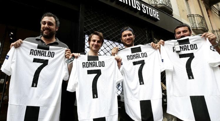 Juventus já arrecadou € 55 milhões com camisas de Cristiano Ronaldo