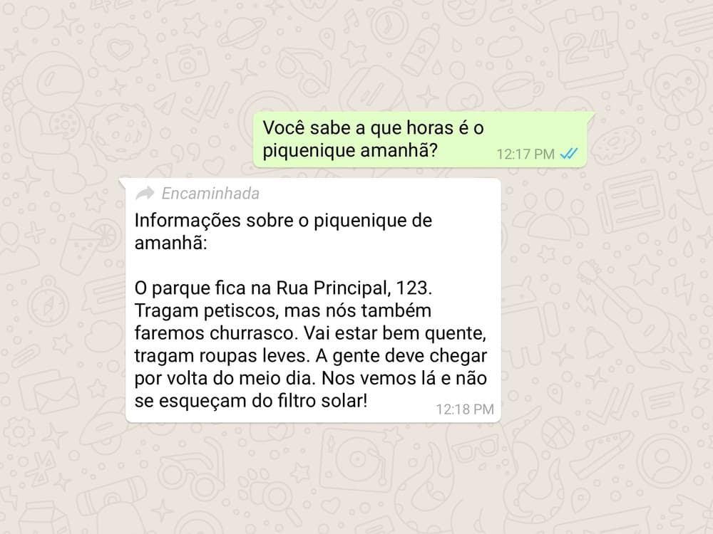 WhatsApp libera aviso de mensagem encaminhada para todos os usuários